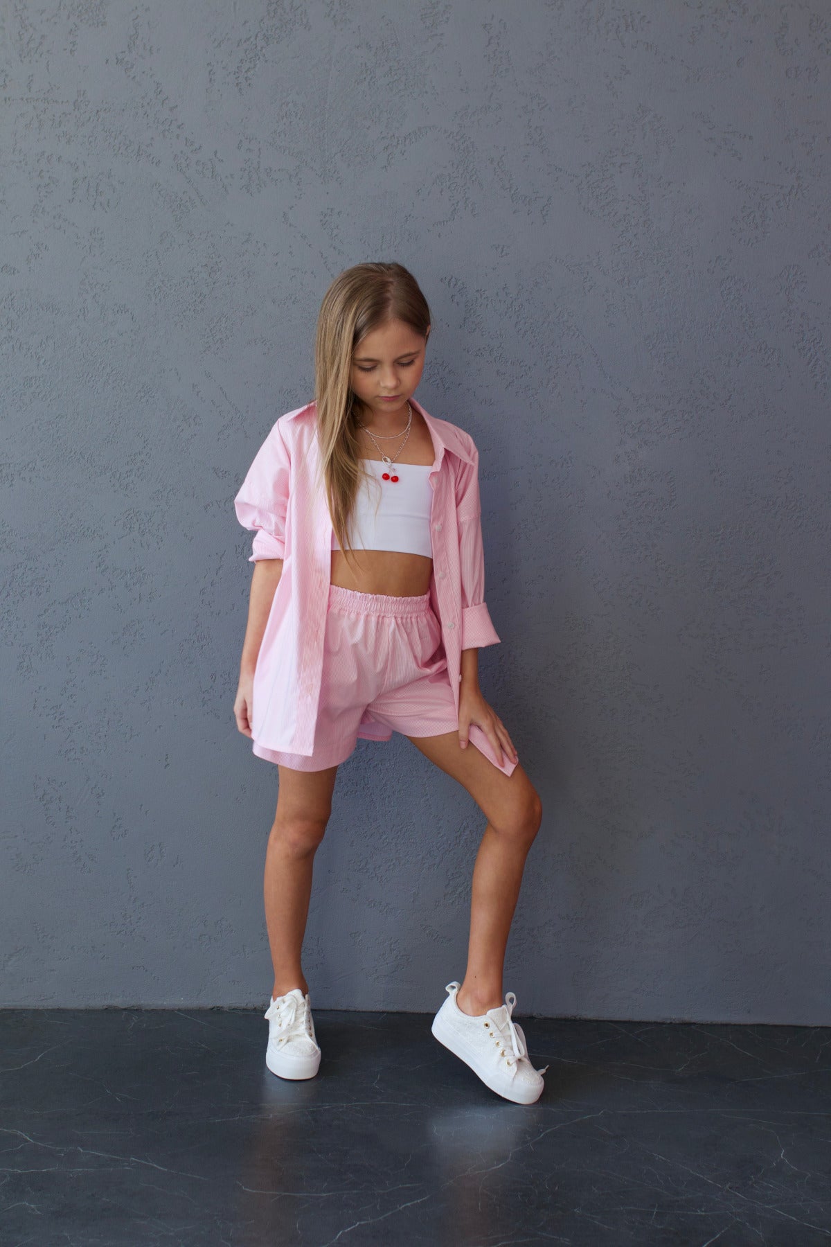 Koszula MICHI (różowe paski)