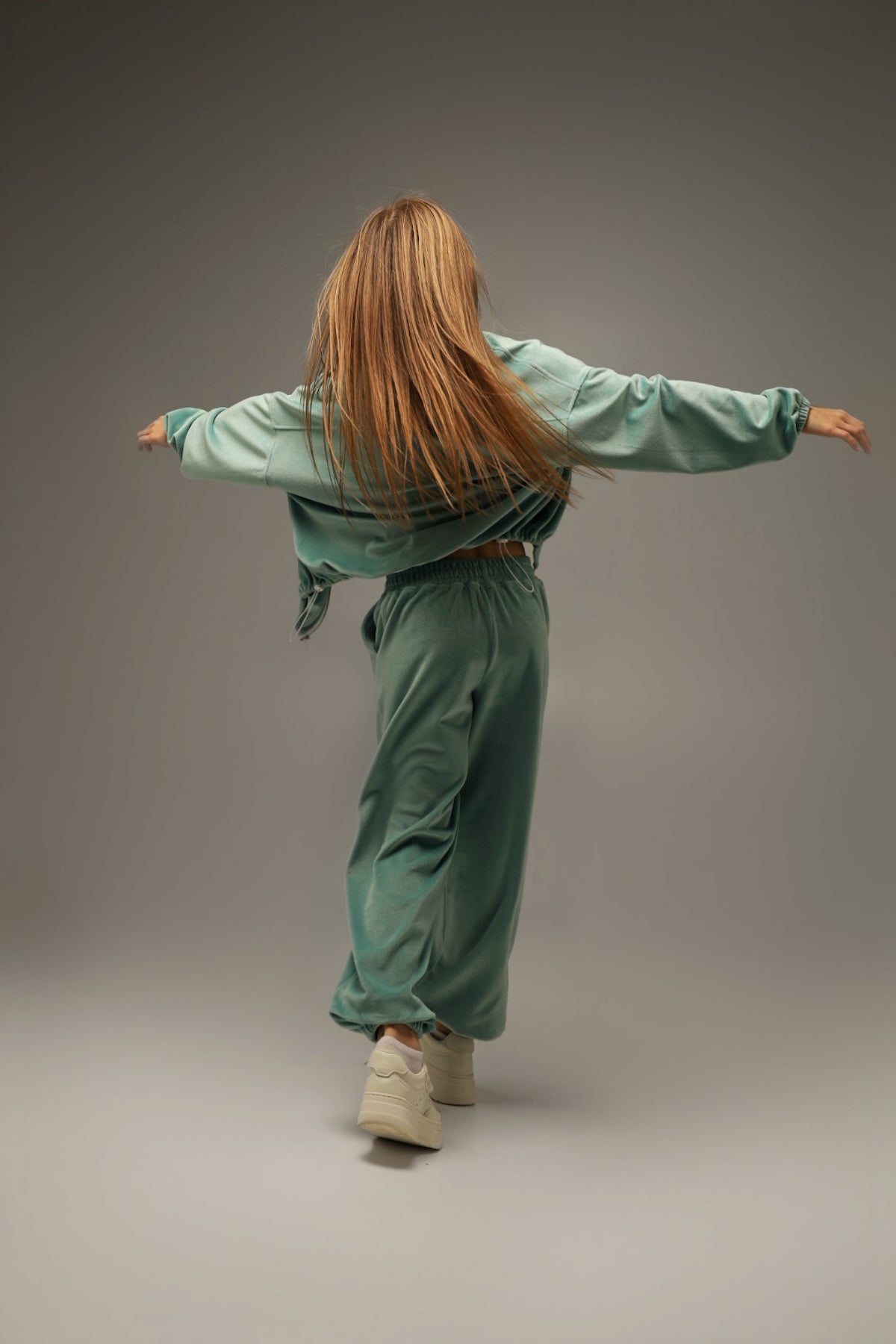 Bluza ZIP Soft Velour Mint