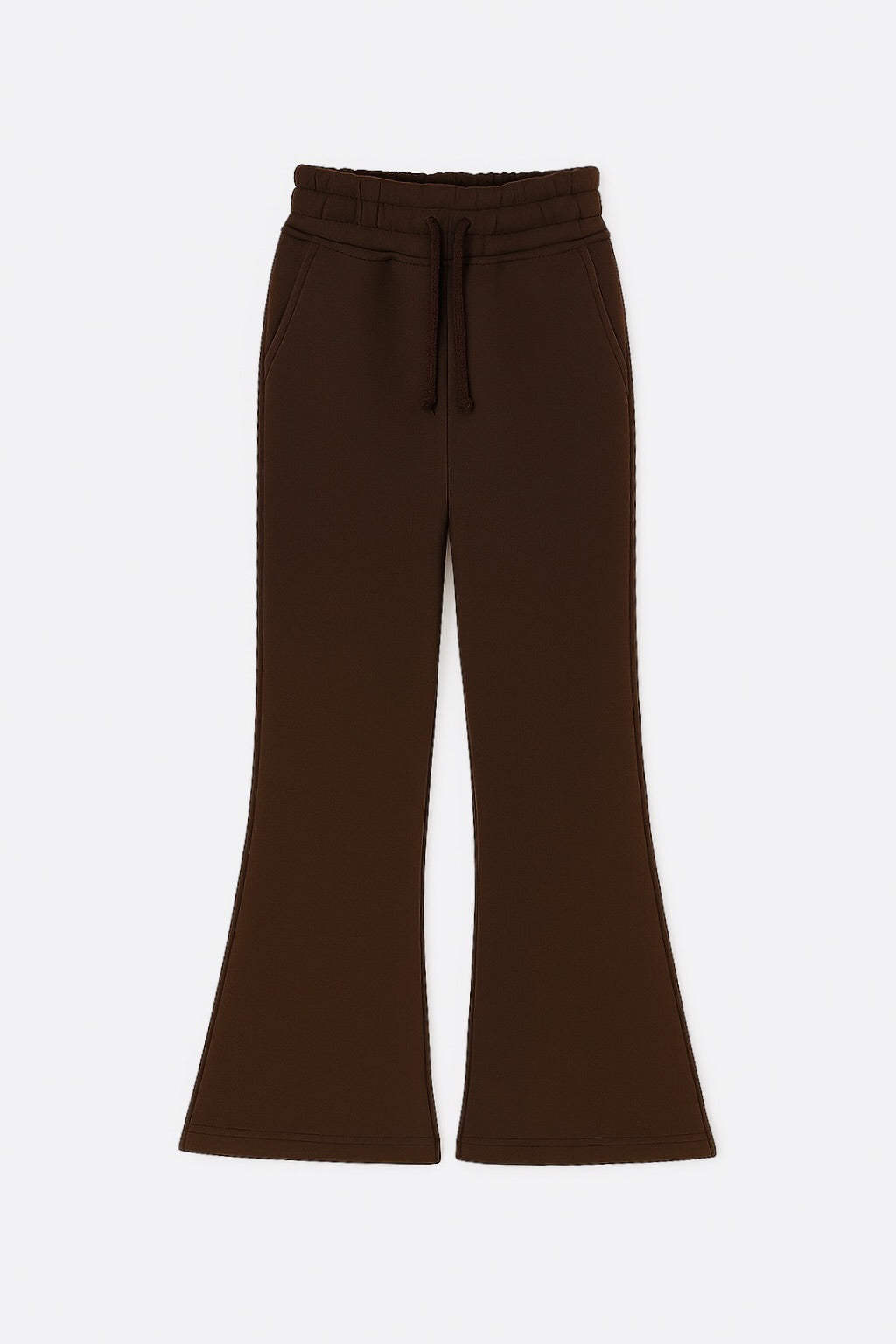 Rozszerzane spodnie MICHI (czekolada) miś od spodu