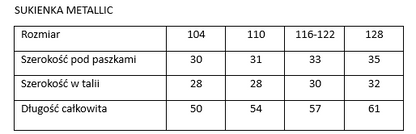 Sukienka METALLIC