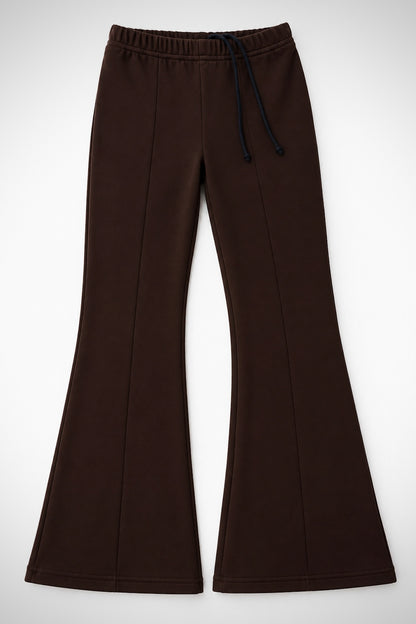 SPODNIE FLARE | DARK CHOCOLATE