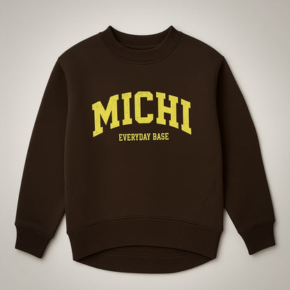 Bluza MICHI czekolada (ocieplana) miś od spodu