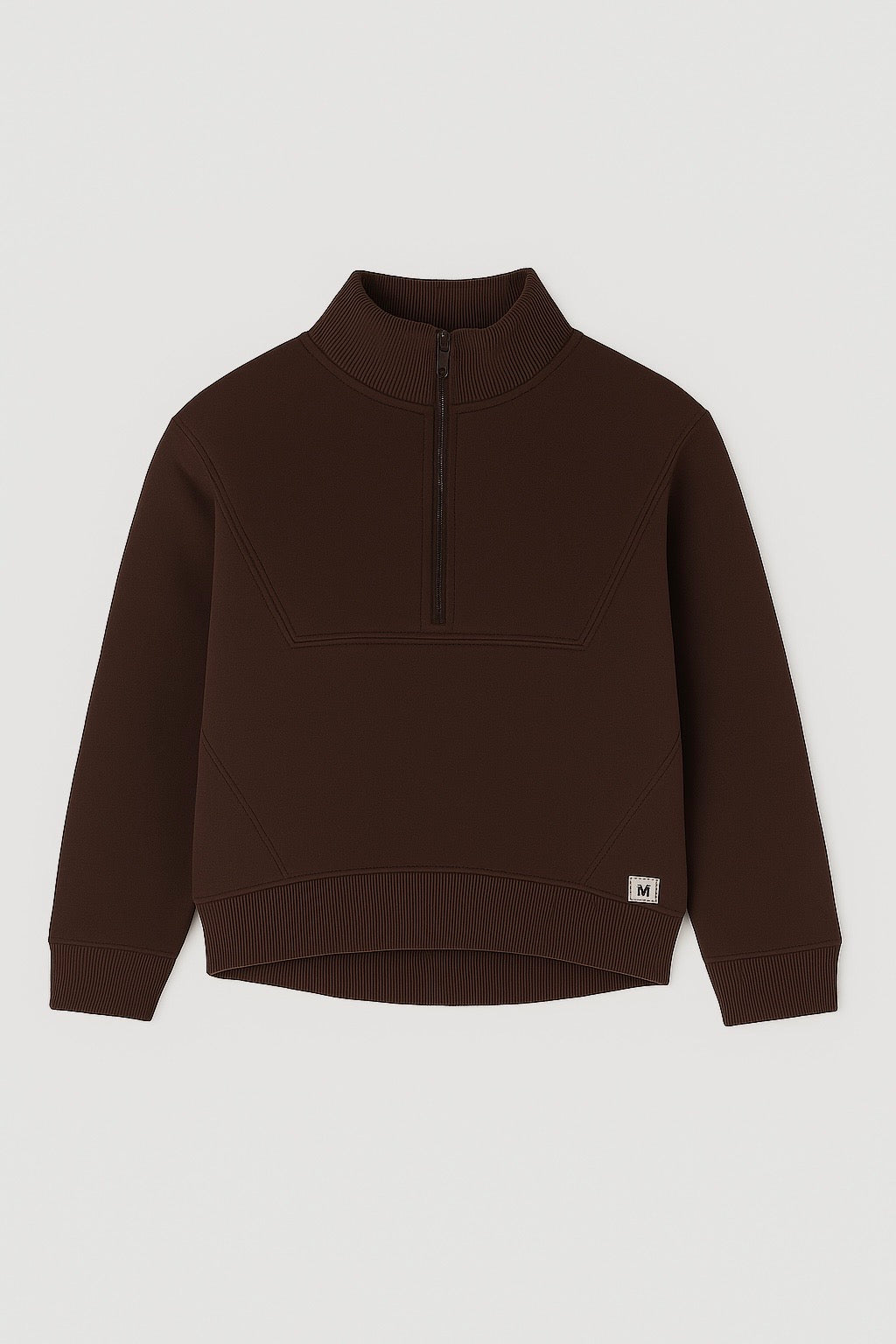 Bluza z wysokim kołnierzem na zamek miś od spodu