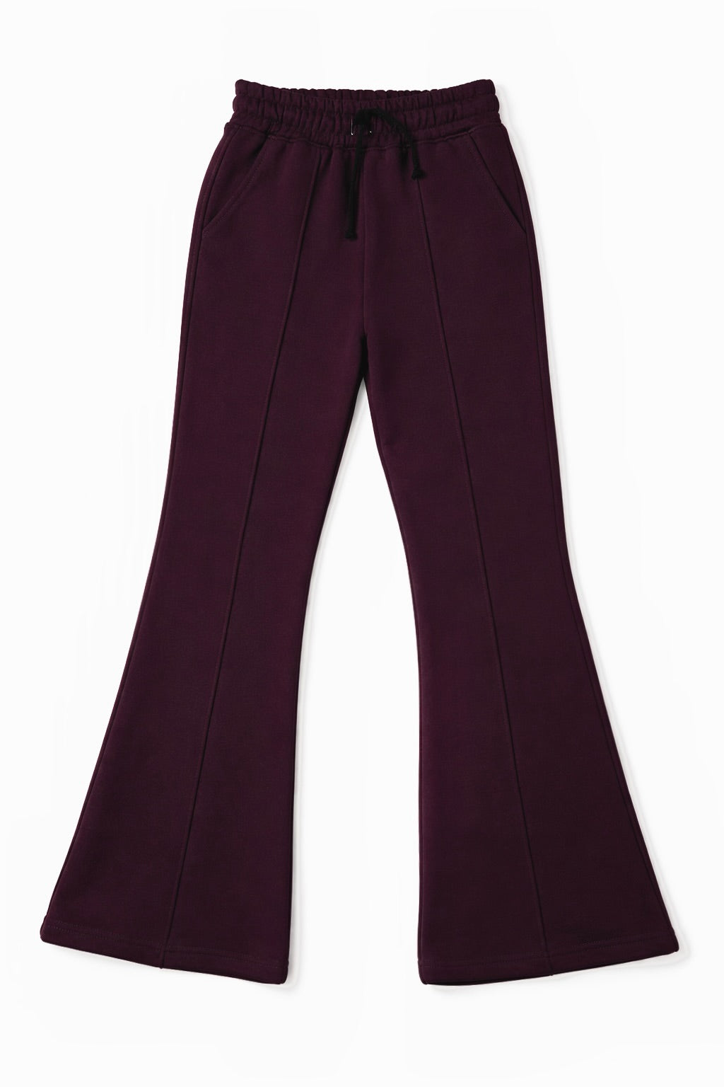 Rozszerzane spodnie MICHI (ciemna śliwka)