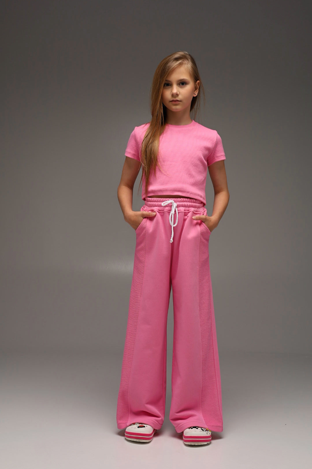 Spodnie Dzwony Aesthetic Girl (PINK)