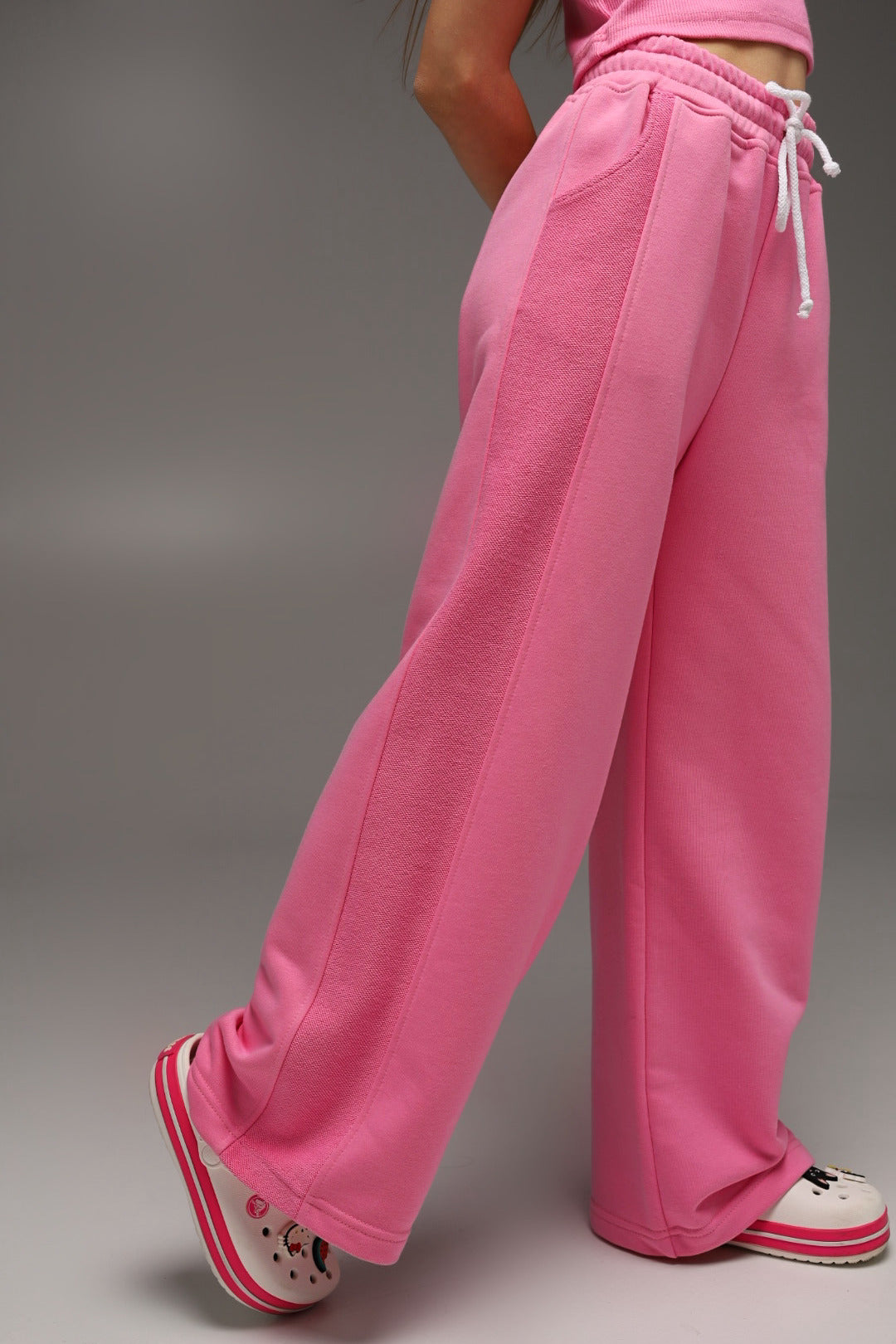 Spodnie Dzwony Aesthetic Girl (PINK)