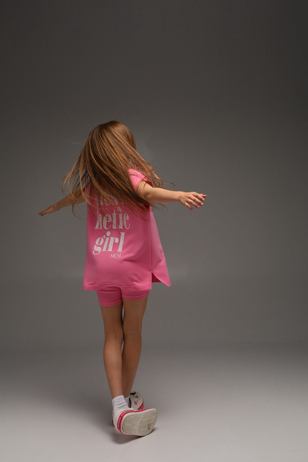 Długi T-shirt Aesthetic Girl (PINK)