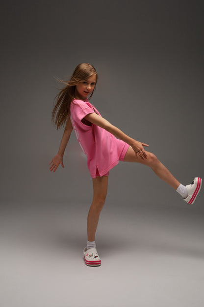 Długi T-shirt Aesthetic Girl (PINK)