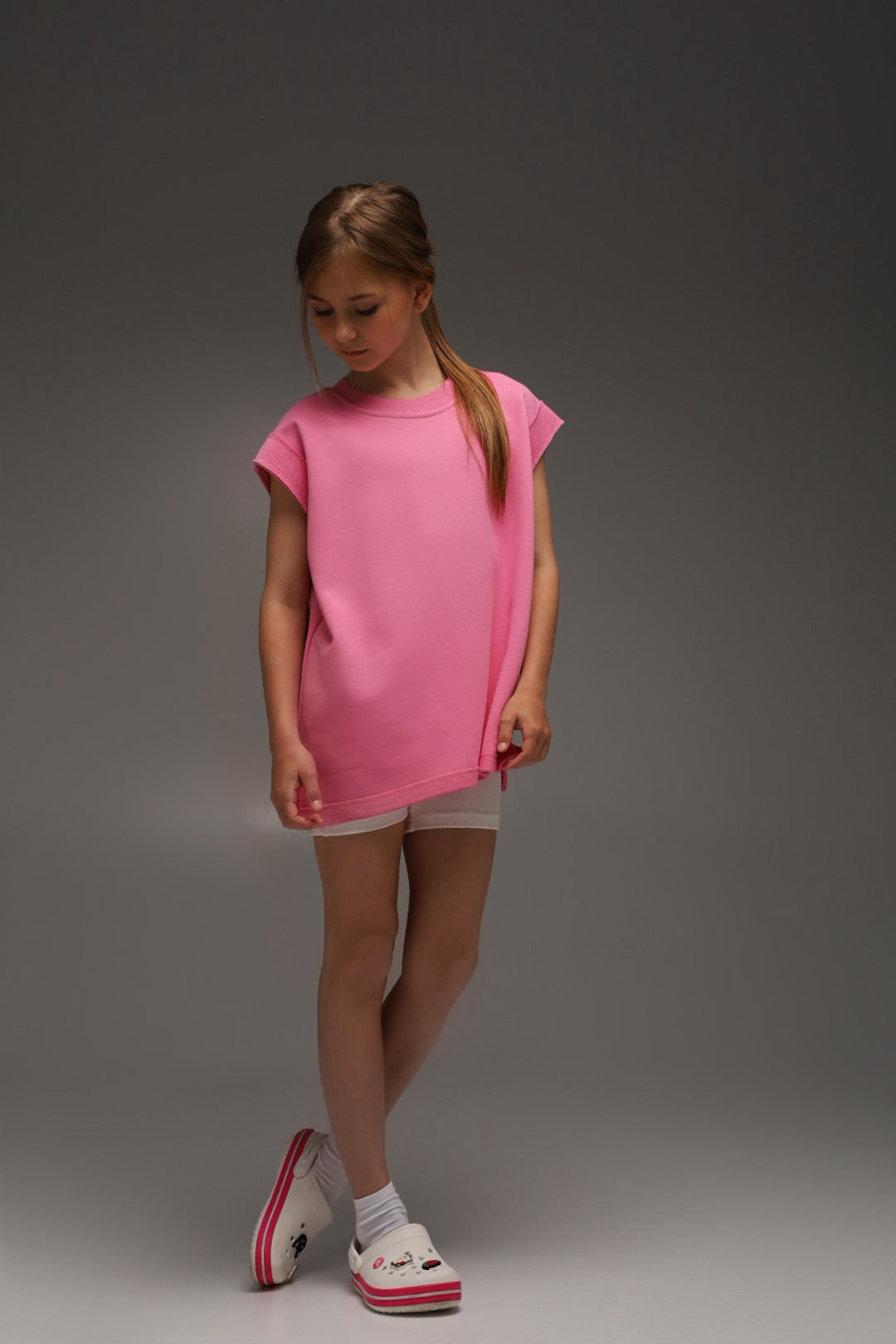 Długi T-shirt Aesthetic Girl (PINK)