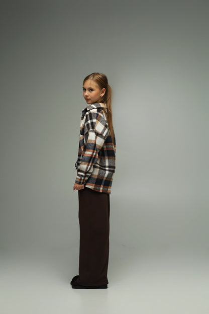 Koszula flanelowa oversize BASIC – CHOCOLATE CHECK