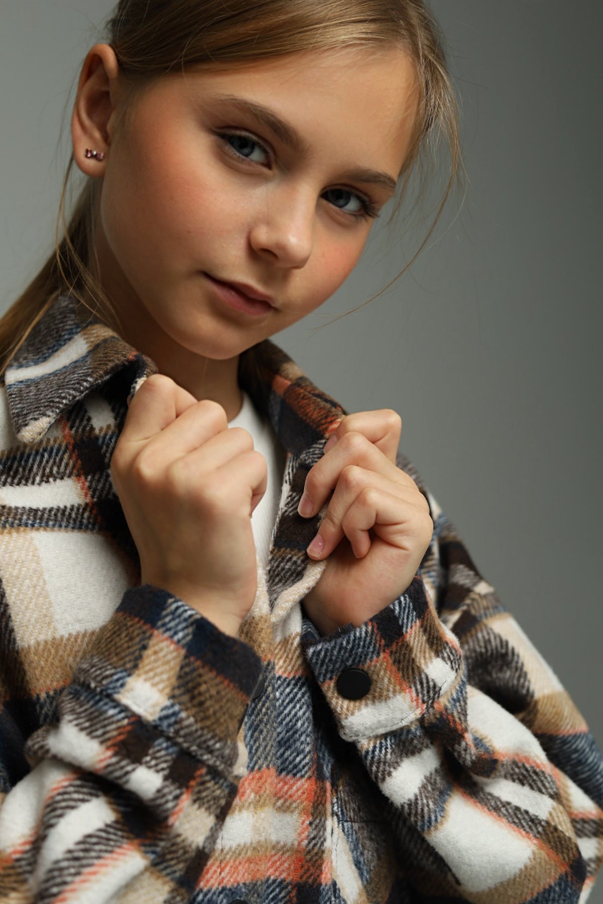 Koszula flanelowa oversize BASIC – CHOCOLATE CHECK