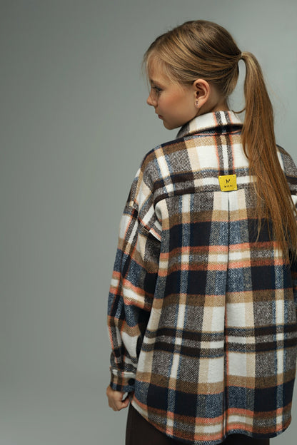 Koszula flanelowa oversize BASIC – CHOCOLATE CHECK