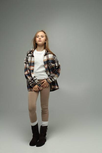 Koszula flanelowa oversize BASIC – CHOCOLATE CHECK