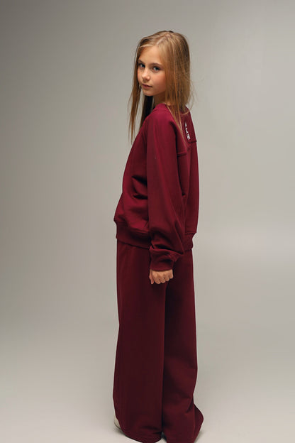 Bluza OVERSIZE BORDO | EASY MODE