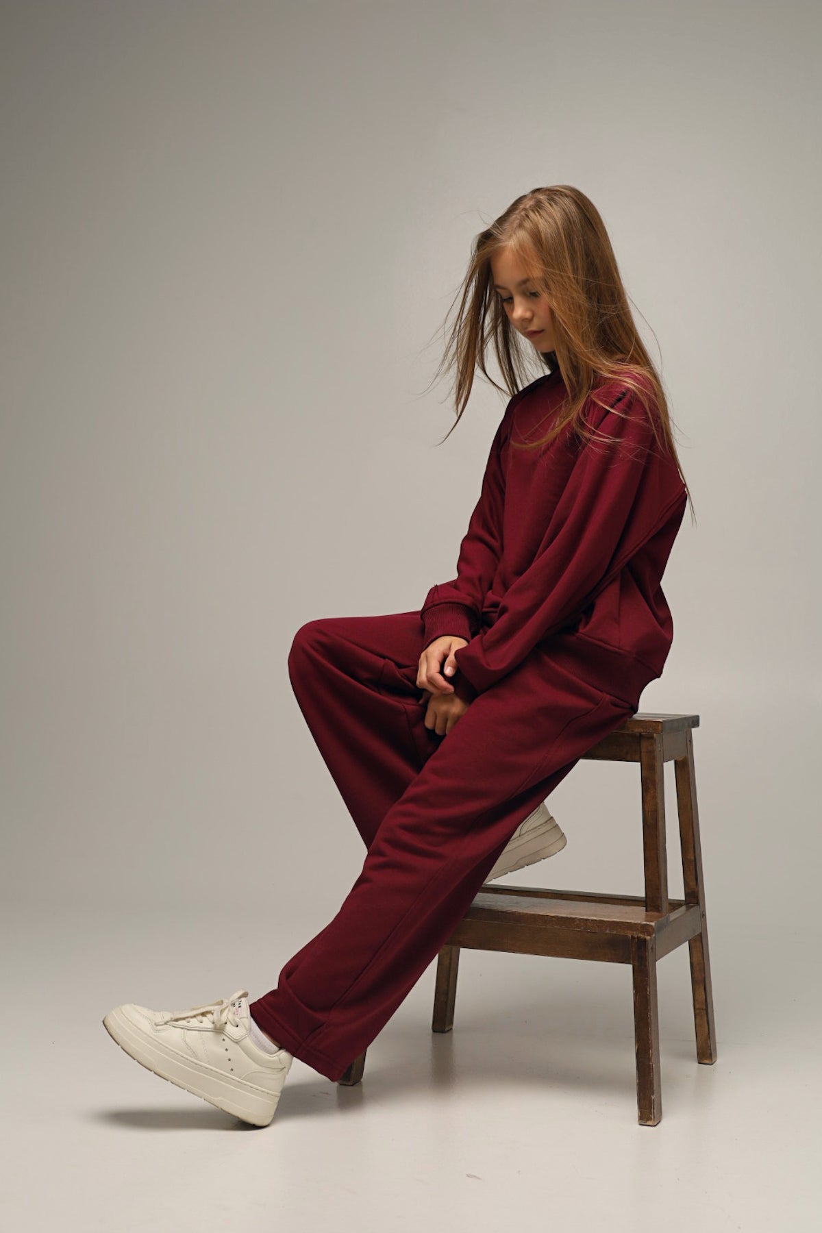Bluza OVERSIZE BORDO | EASY MODE