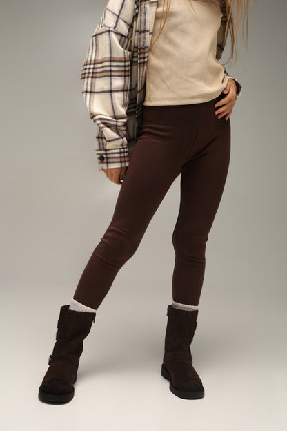 LEGGINSY WARM | DARK CHOCOLATE
