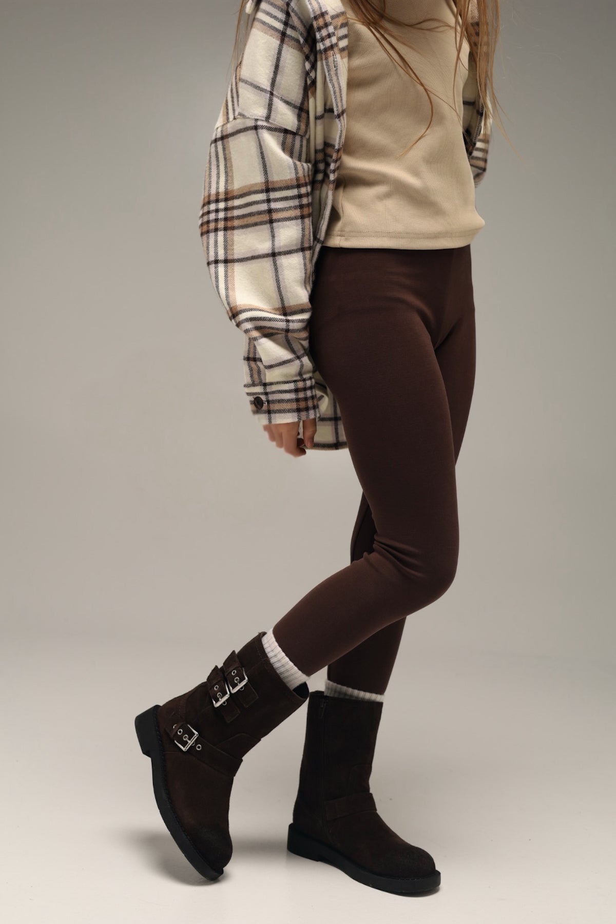 LEGGINSY WARM | DARK CHOCOLATE