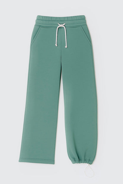 Dzwony oraz joggery FREY (Laurel Green) miś od spodu