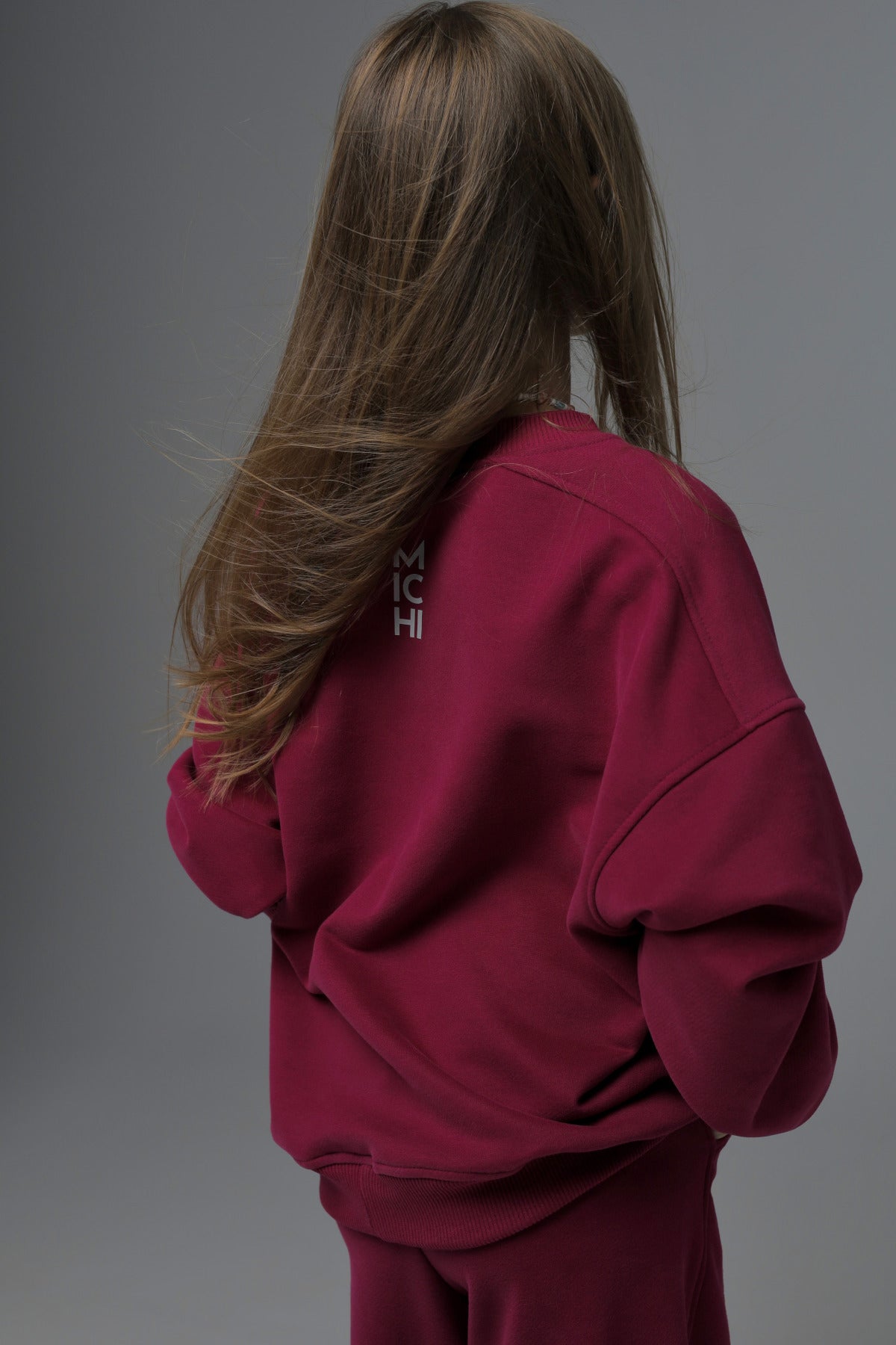 Bluza MONO (oversize, burgundowa)