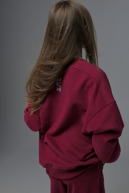 Bluza MONO (oversize, burgundowa)