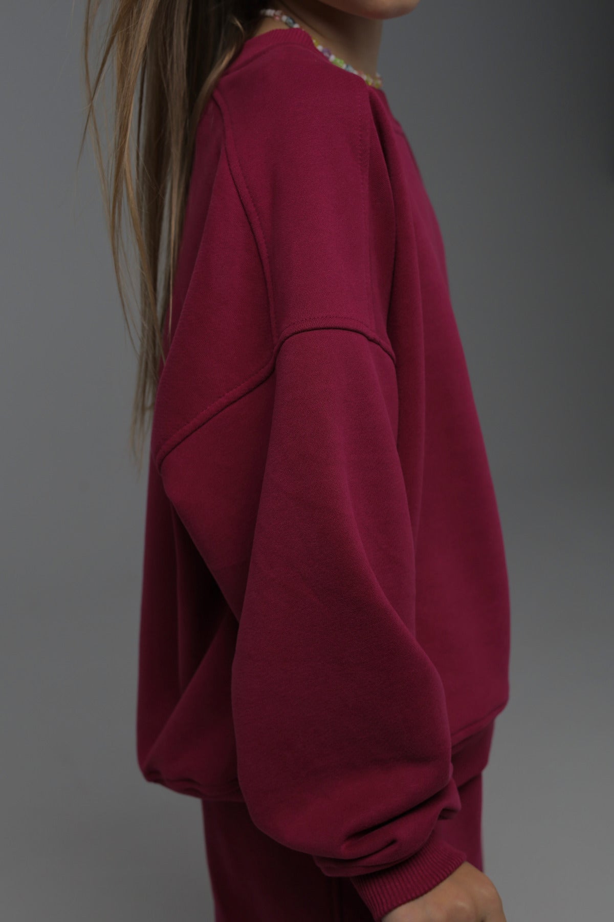 Bluza MONO (oversize, burgundowa)
