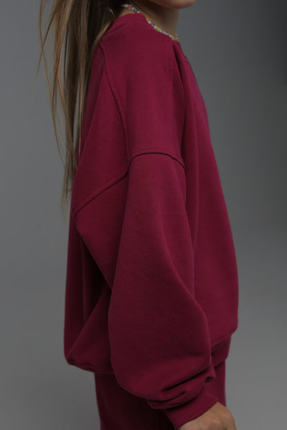 Bluza MONO (oversize, burgundowa)