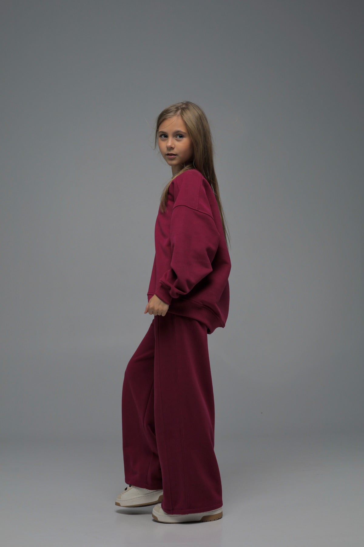 Bluza MONO (oversize, burgundowa)