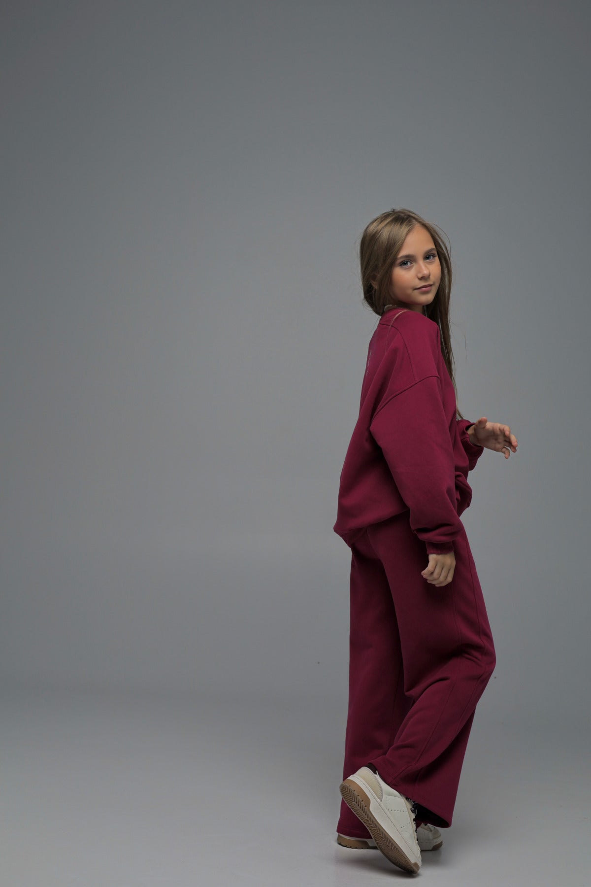 Bluza MONO (oversize, burgundowa)