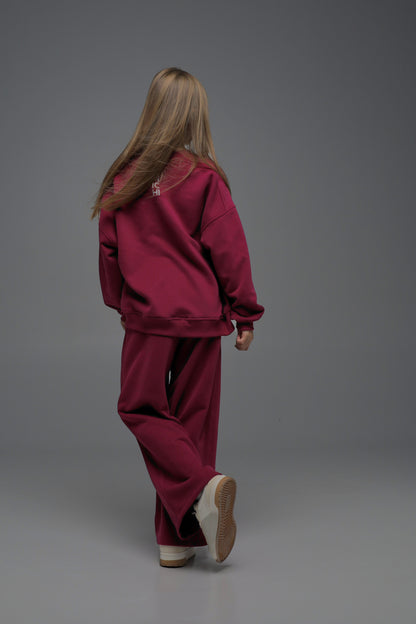 Bluza MONO (oversize, burgundowa)