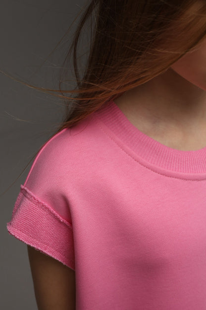Długi T-shirt Aesthetic Girl (PINK)