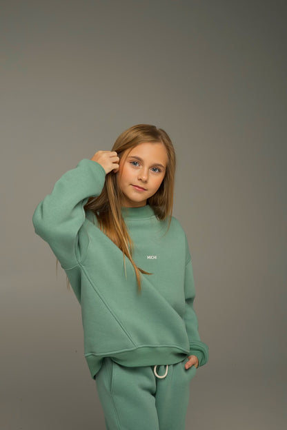 Bluza NORI (Laurel Green) miś od spodu