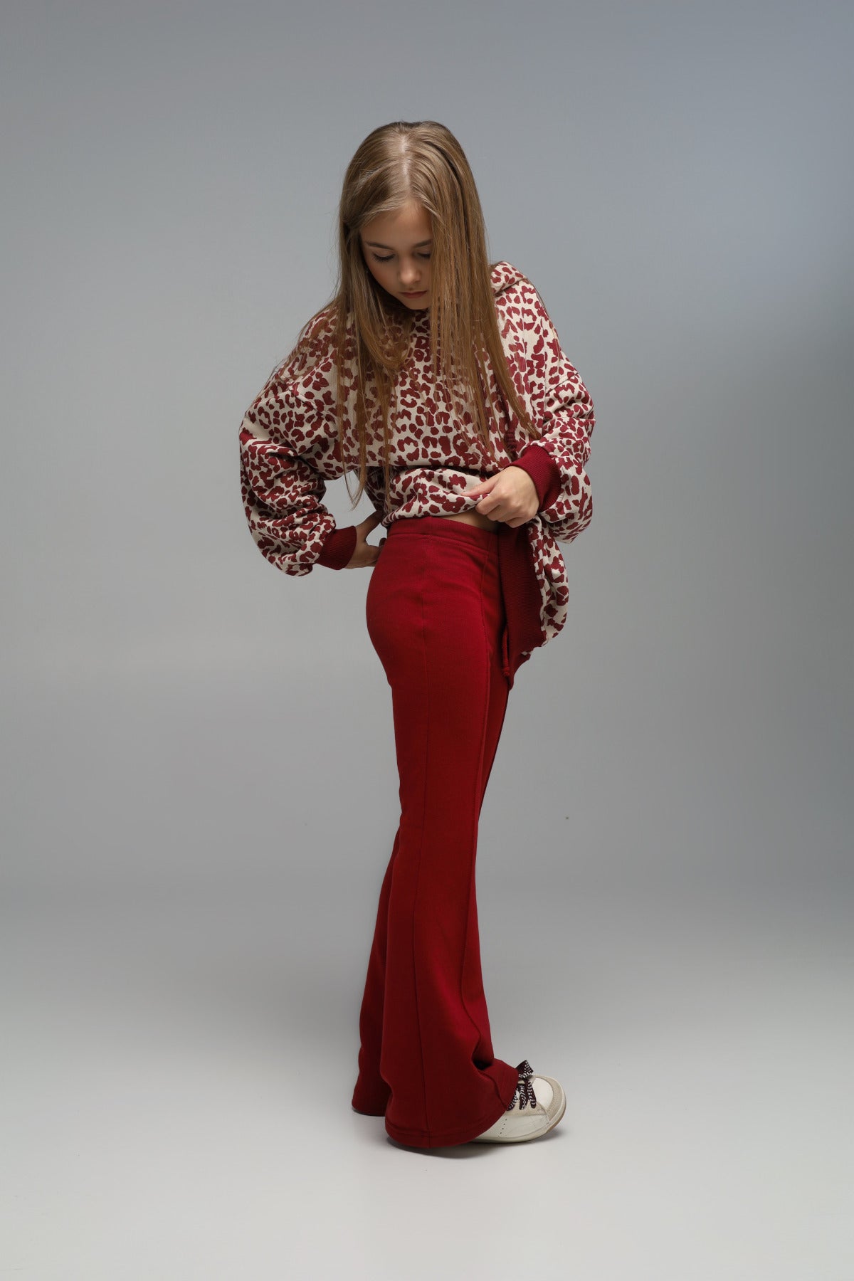 Legginsy MICHI (ciemna wiśnia)