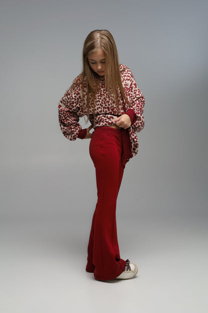 Legginsy MICHI (ciemna wiśnia)