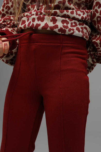 Legginsy MICHI (ciemna wiśnia)