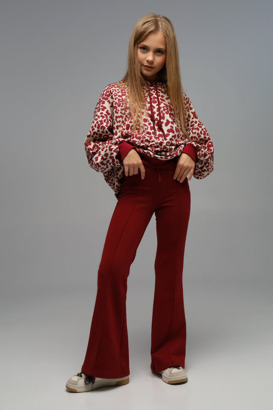 Legginsy MICHI (ciemna wiśnia)