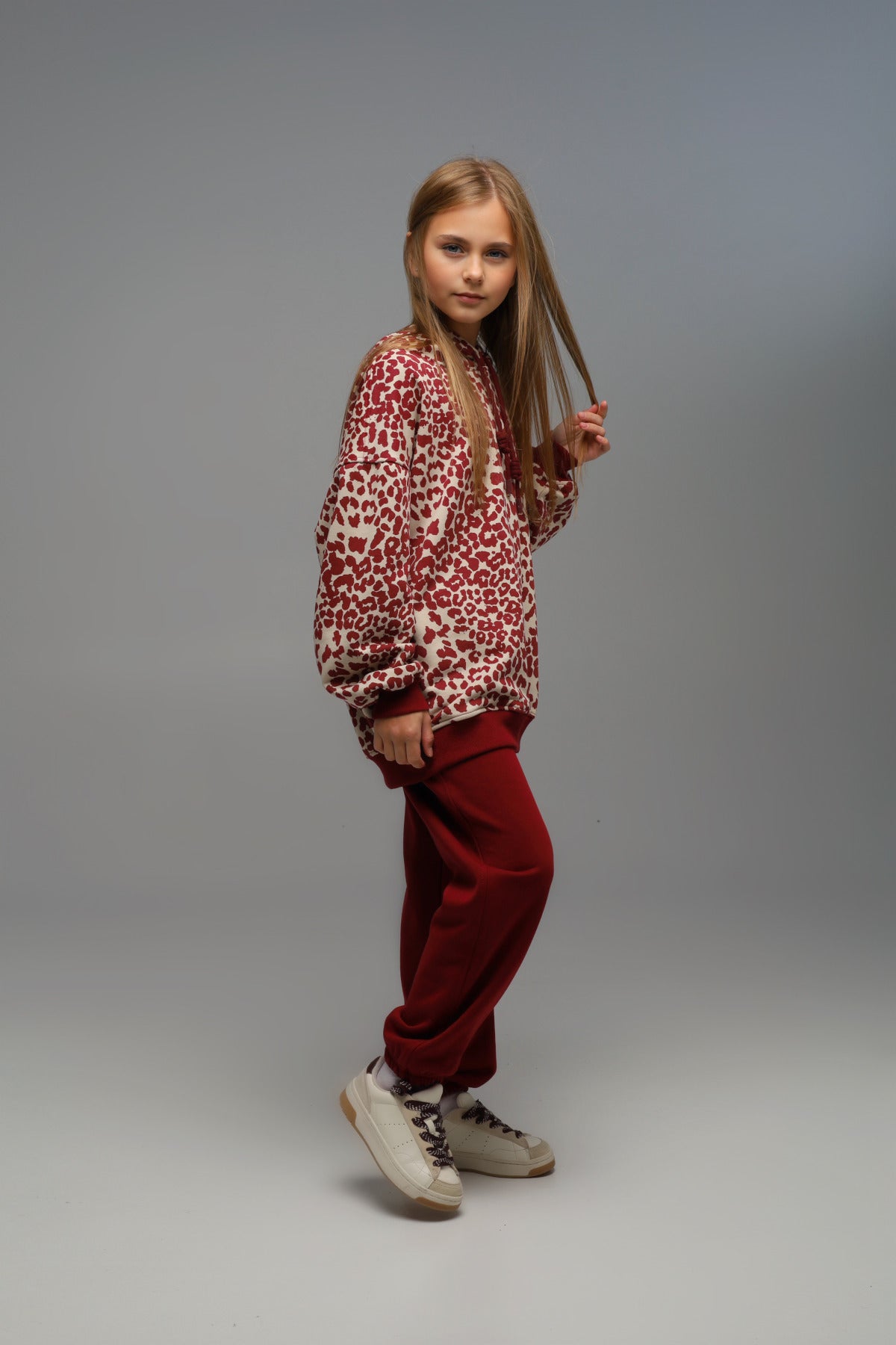 Joggersy MICHI (ciemna wiśnia)