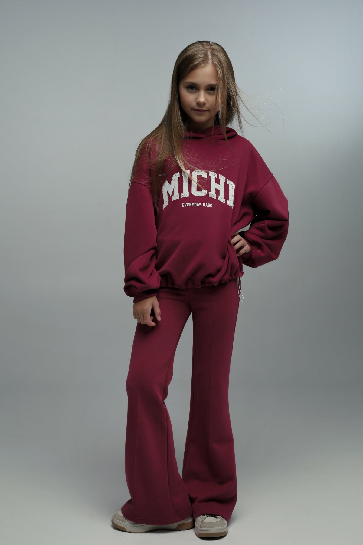 Hoodie MICHI (burgundowy)