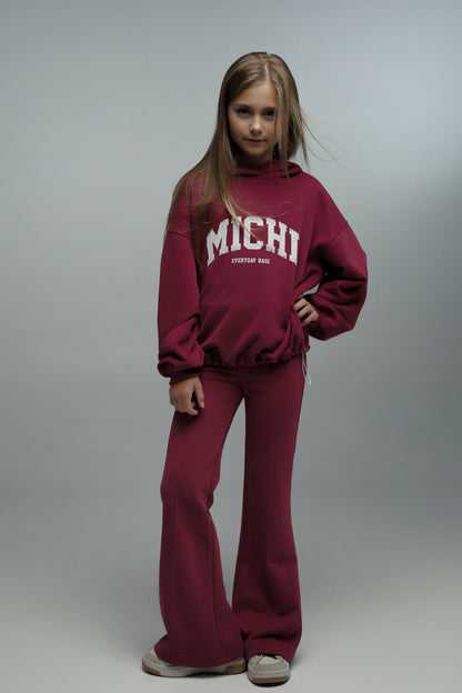 Hoodie MICHI (burgundowy)