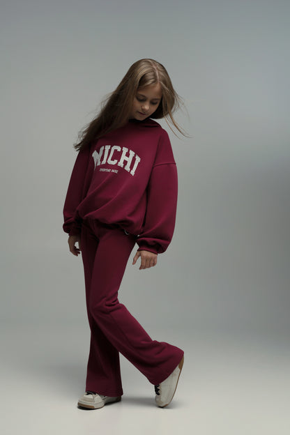 Hoodie MICHI (burgundowy)