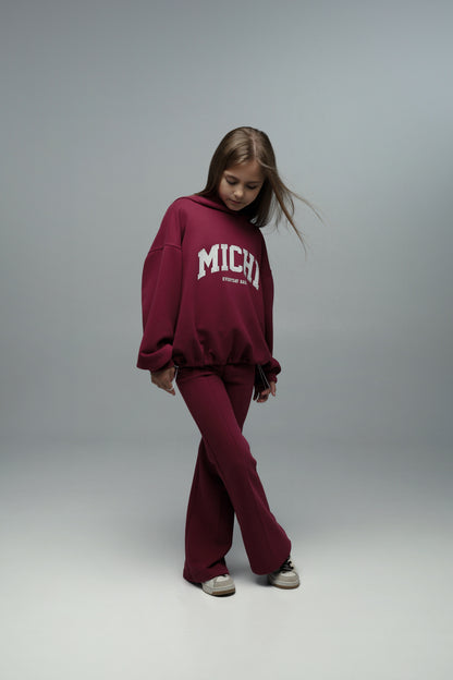 Hoodie MICHI (burgundowy)