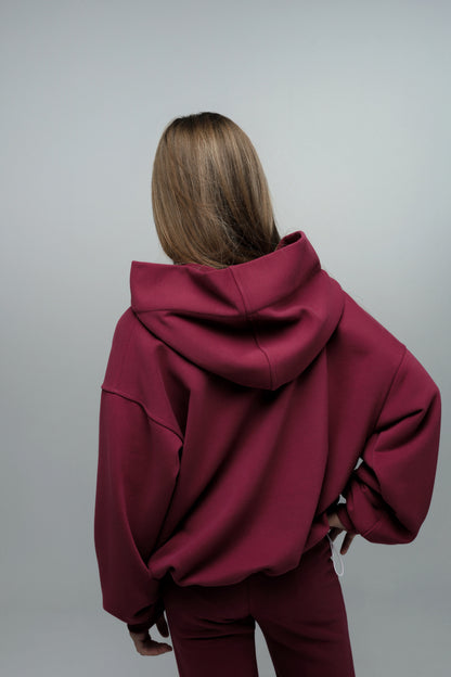 Hoodie MICHI (burgundowy)