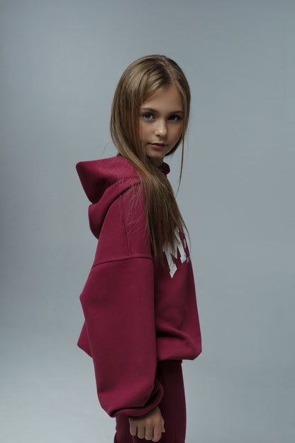 Hoodie MICHI (burgundowy)