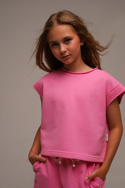 Bluza oversize Aesthetic Girl (pink)