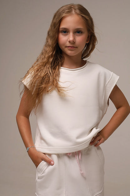 Bluza oversize Aesthetic Girl (ecru)