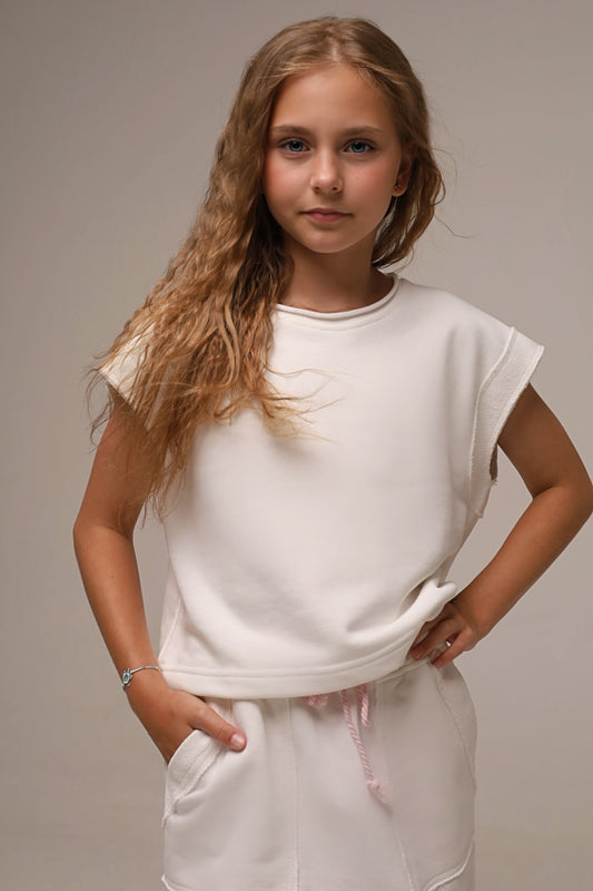 Bluza oversize Aesthetic Girl (ecru)