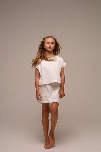 Bluza oversize Aesthetic Girl (ecru)