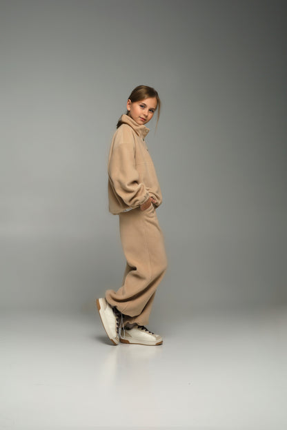 Bluza polarowa NUBI (latte beige)