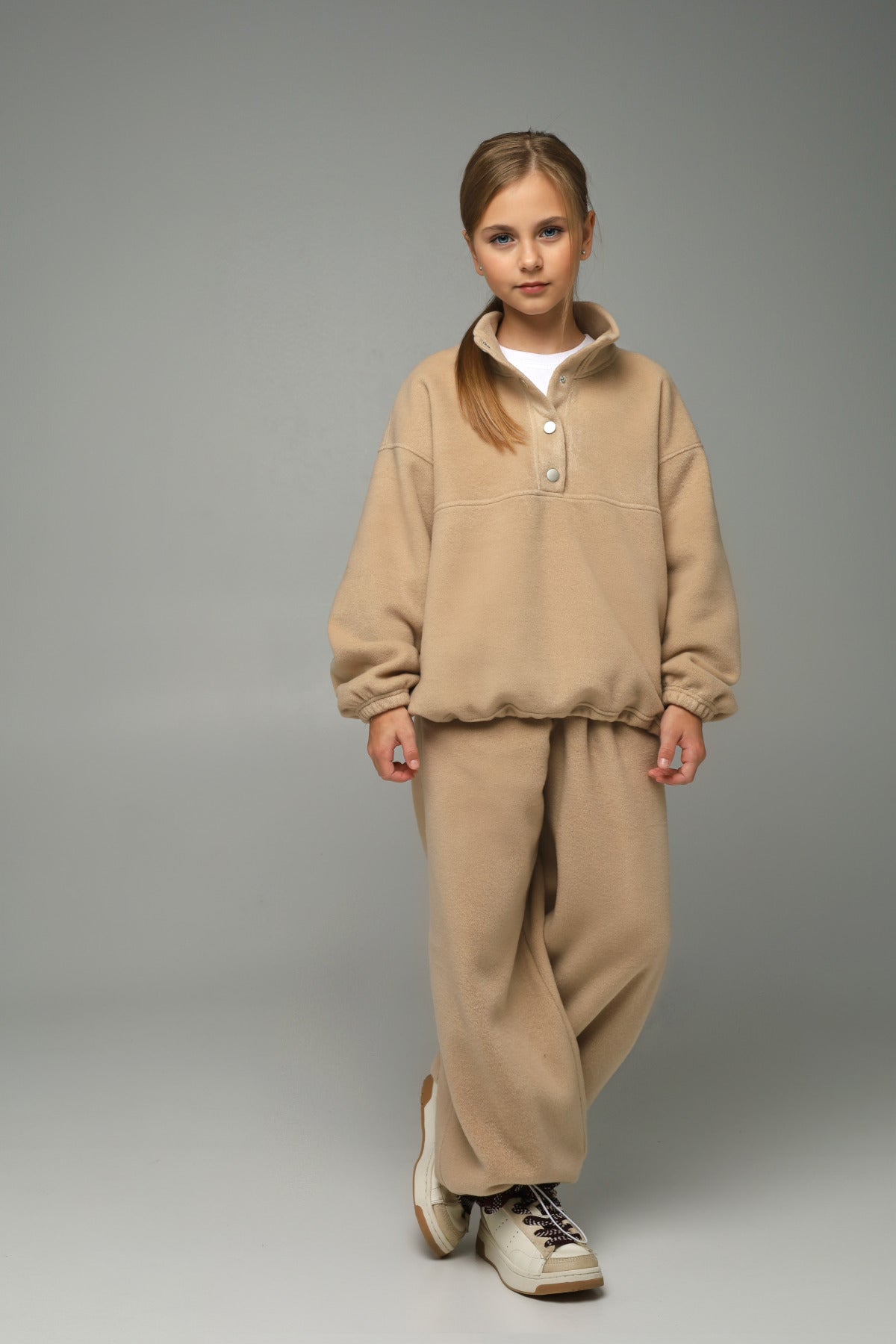 Spodnie polarowe 2w1 NUBI (latte beige)