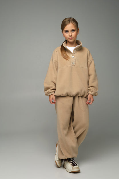 Spodnie polarowe 2w1 NUBI (latte beige)