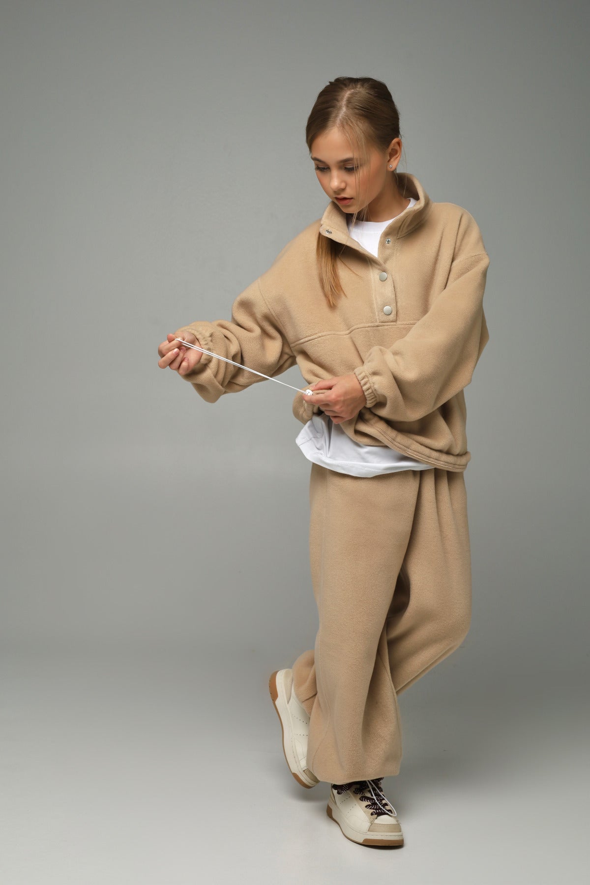 Bluza polarowa NUBI (latte beige)